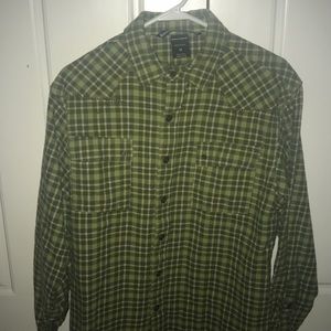 Men’s flannel Banded long sleeved shirt
